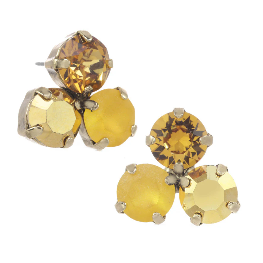 Ines Earrings in Antique Gold - Image 3