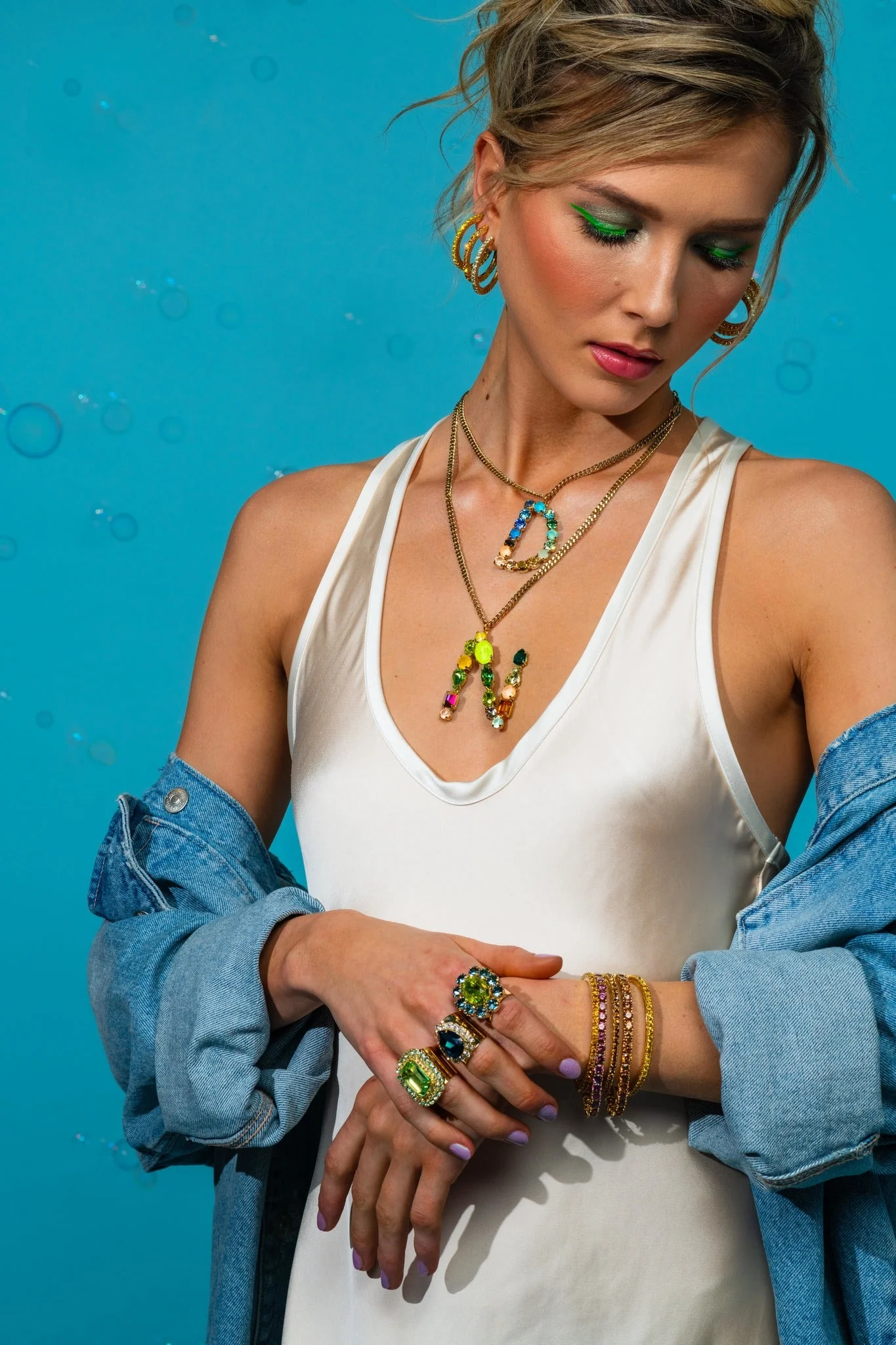 Monogram Necklace in Colors - Image 18