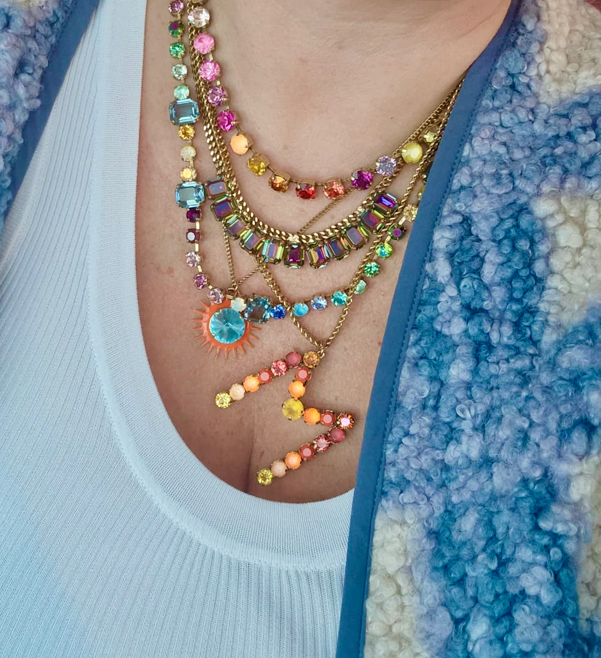 Monogram Necklace in Colors - Image 21