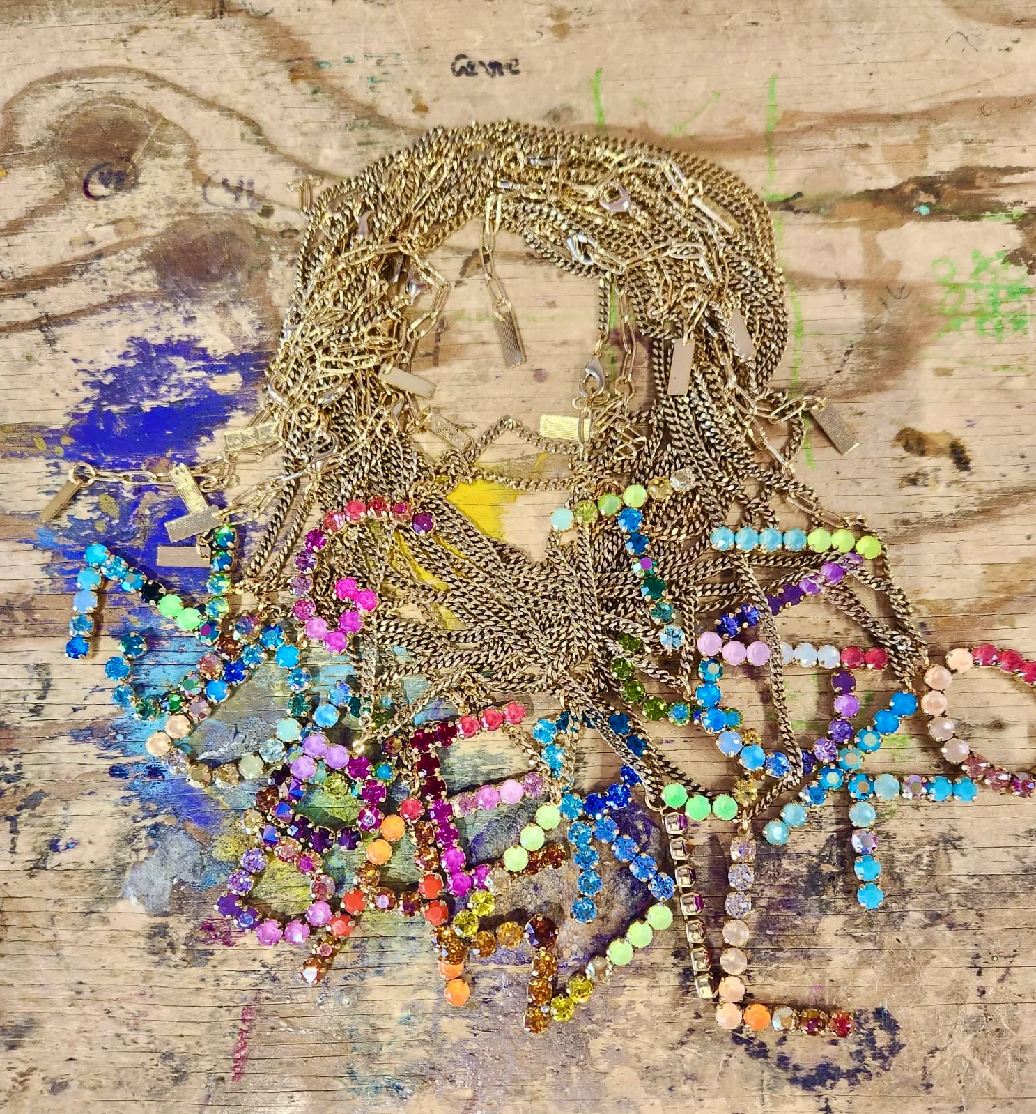 Monogram Necklace in Colors - Image 22