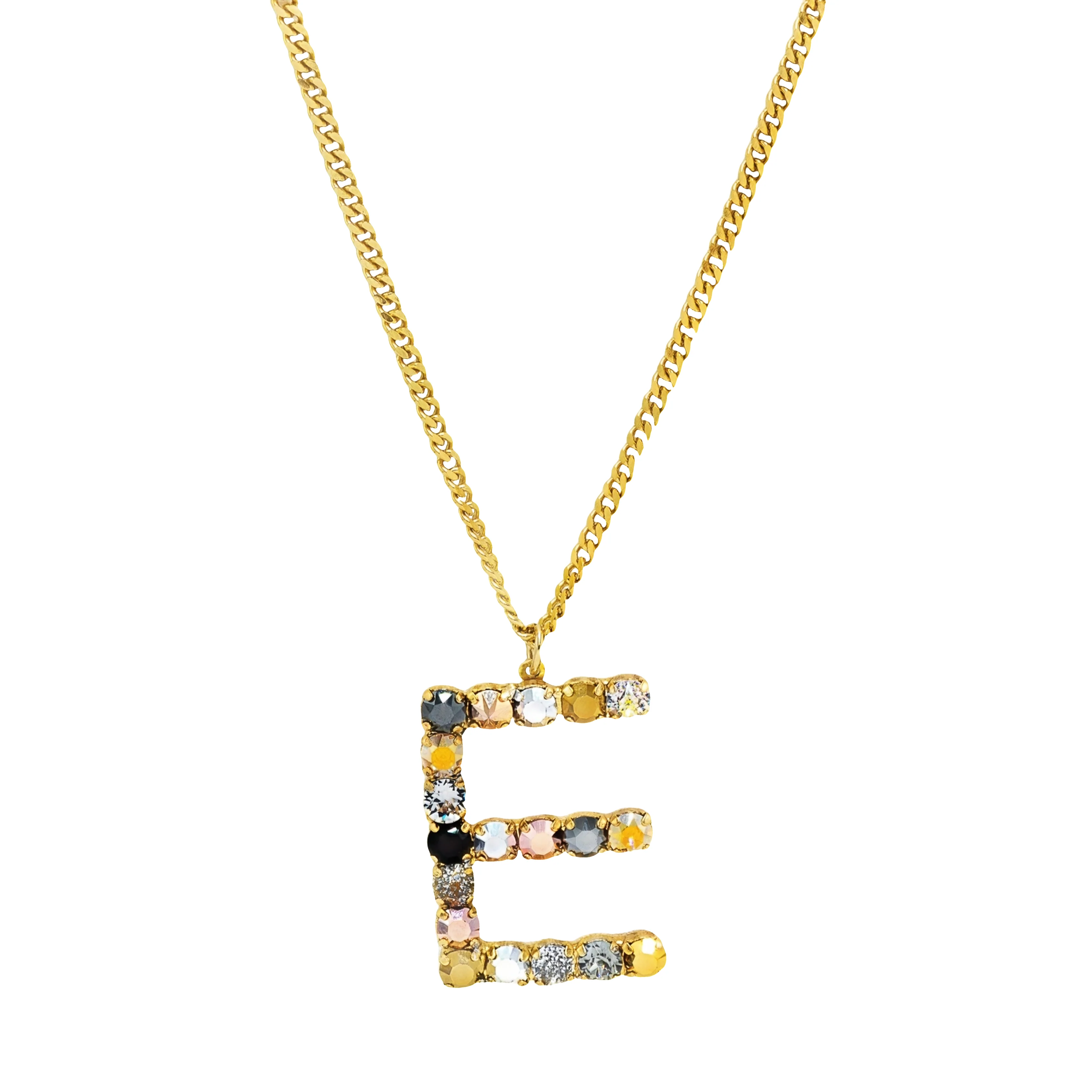 Monogram Necklace in Colors in Metallics - Image 15