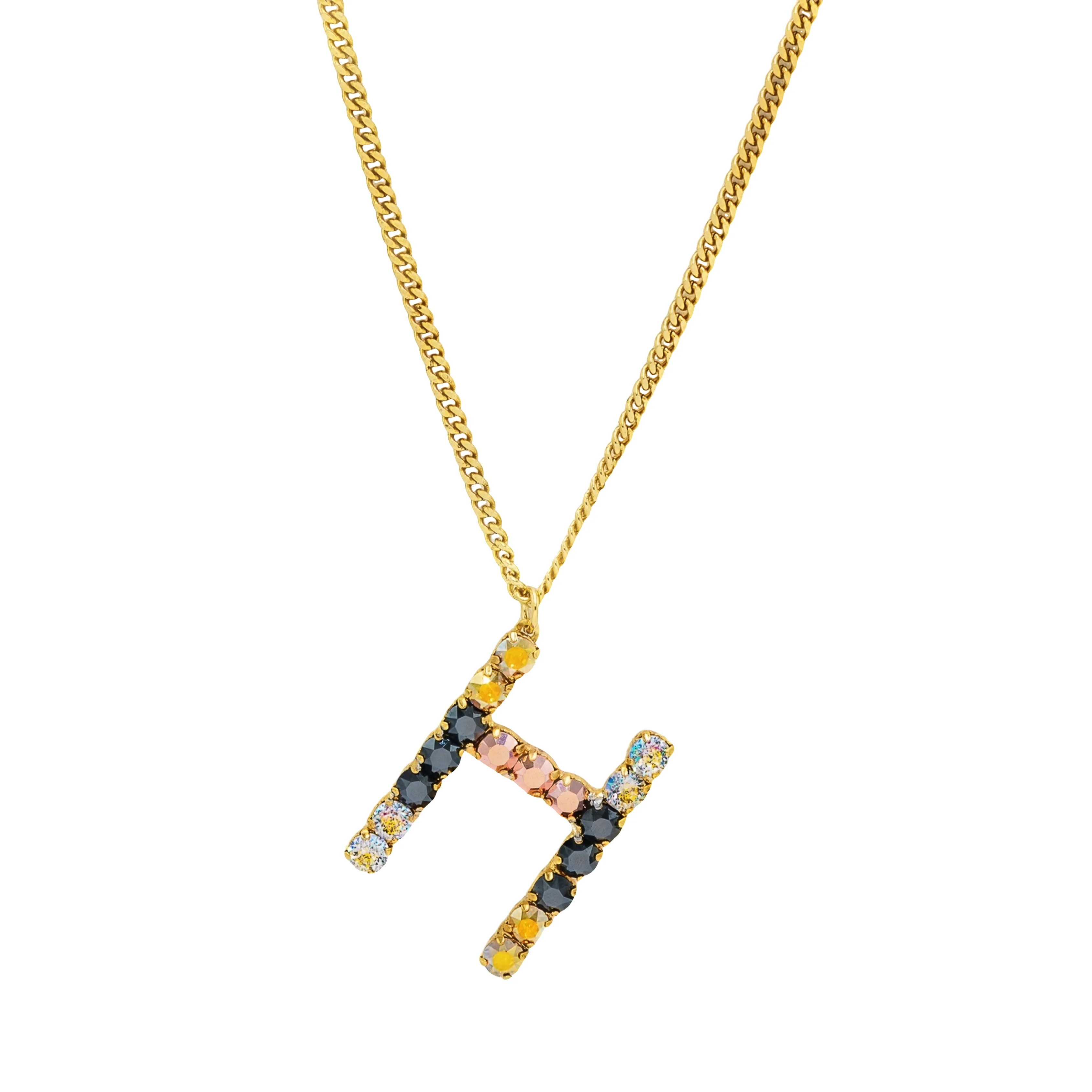 Monogram Necklace in Colors in Metallics - Image 18