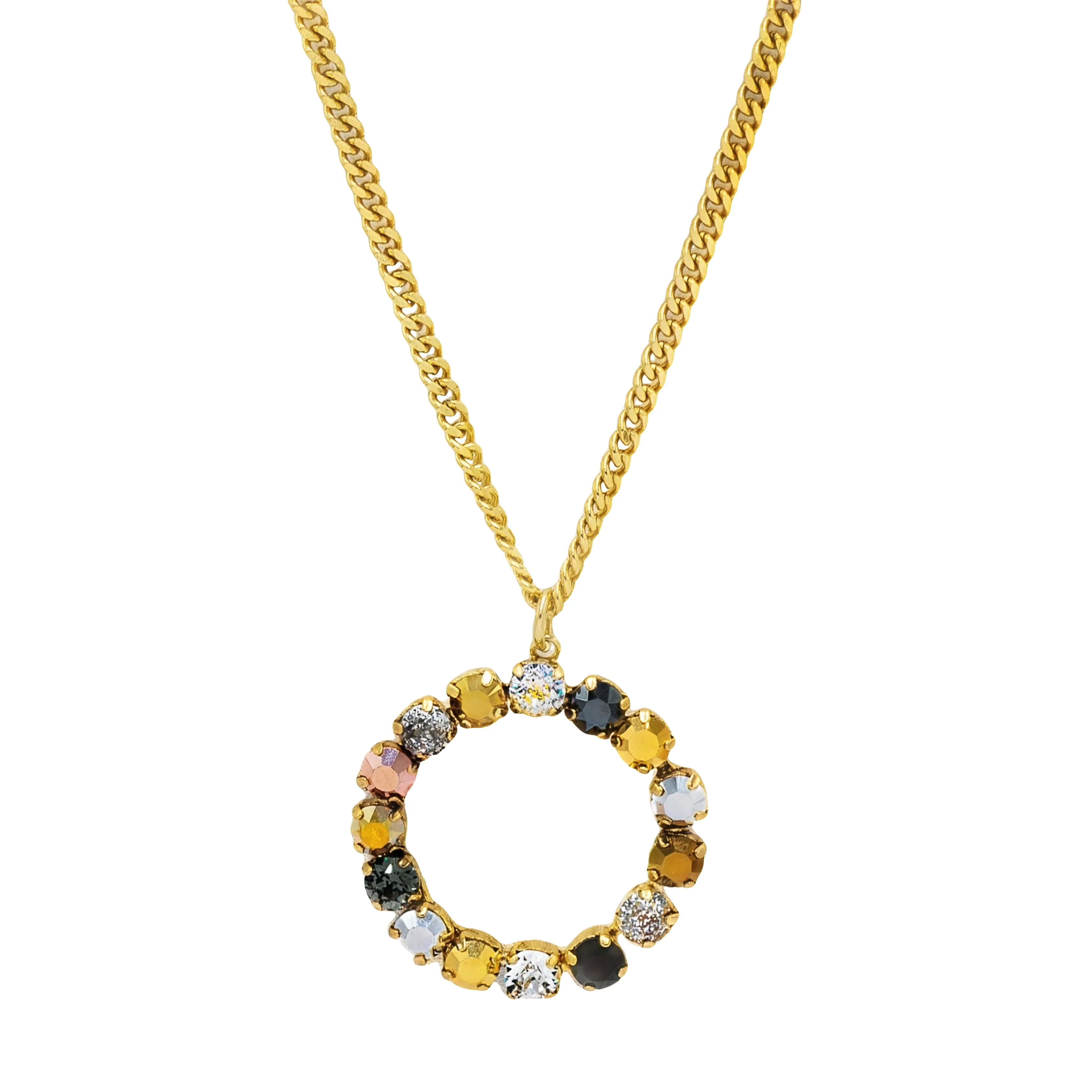 Monogram Necklace in Colors in Metallics - Image 24