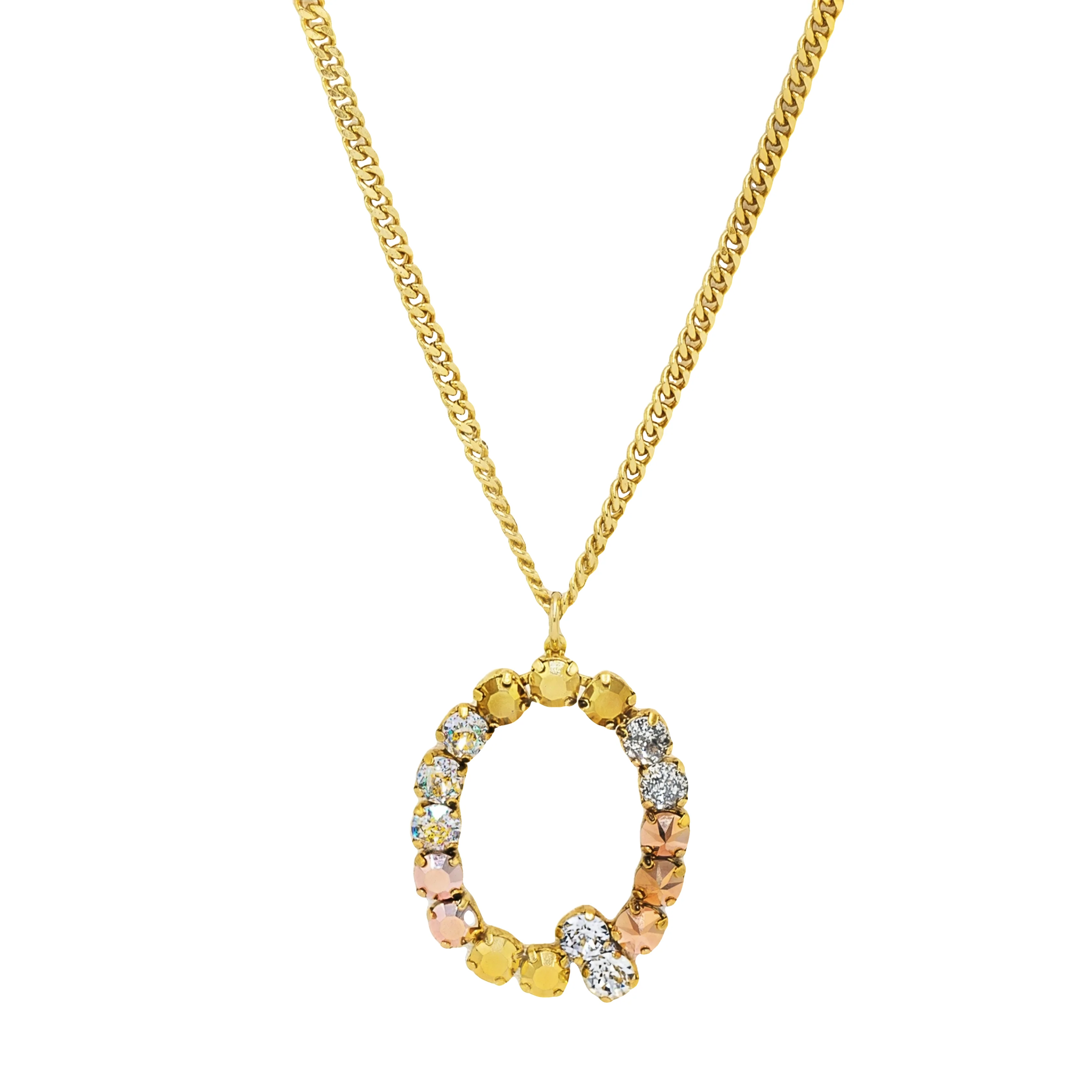 Monogram Necklace in Colors in Metallics - Image 26