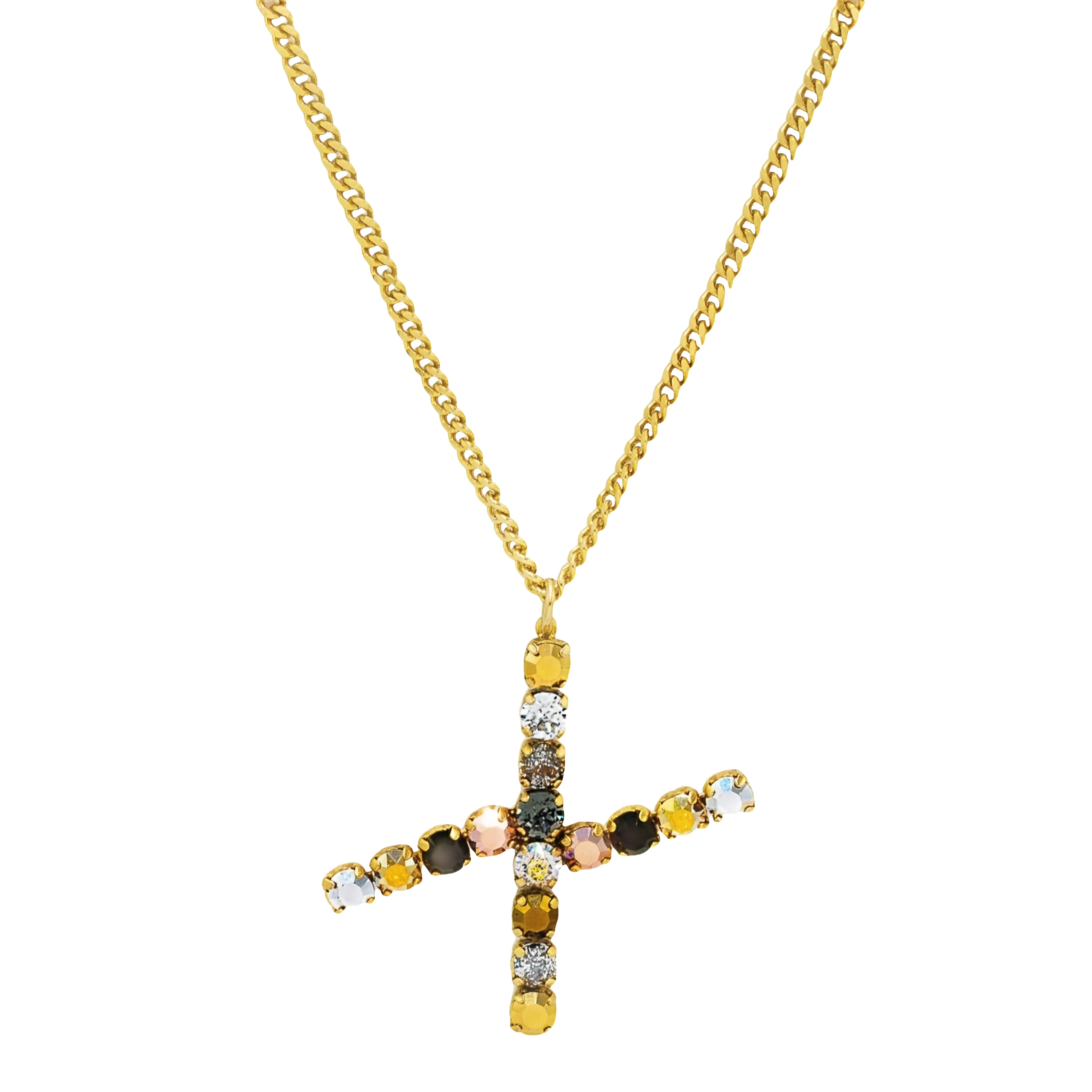 Monogram Necklace in Colors in Metallics - Image 32