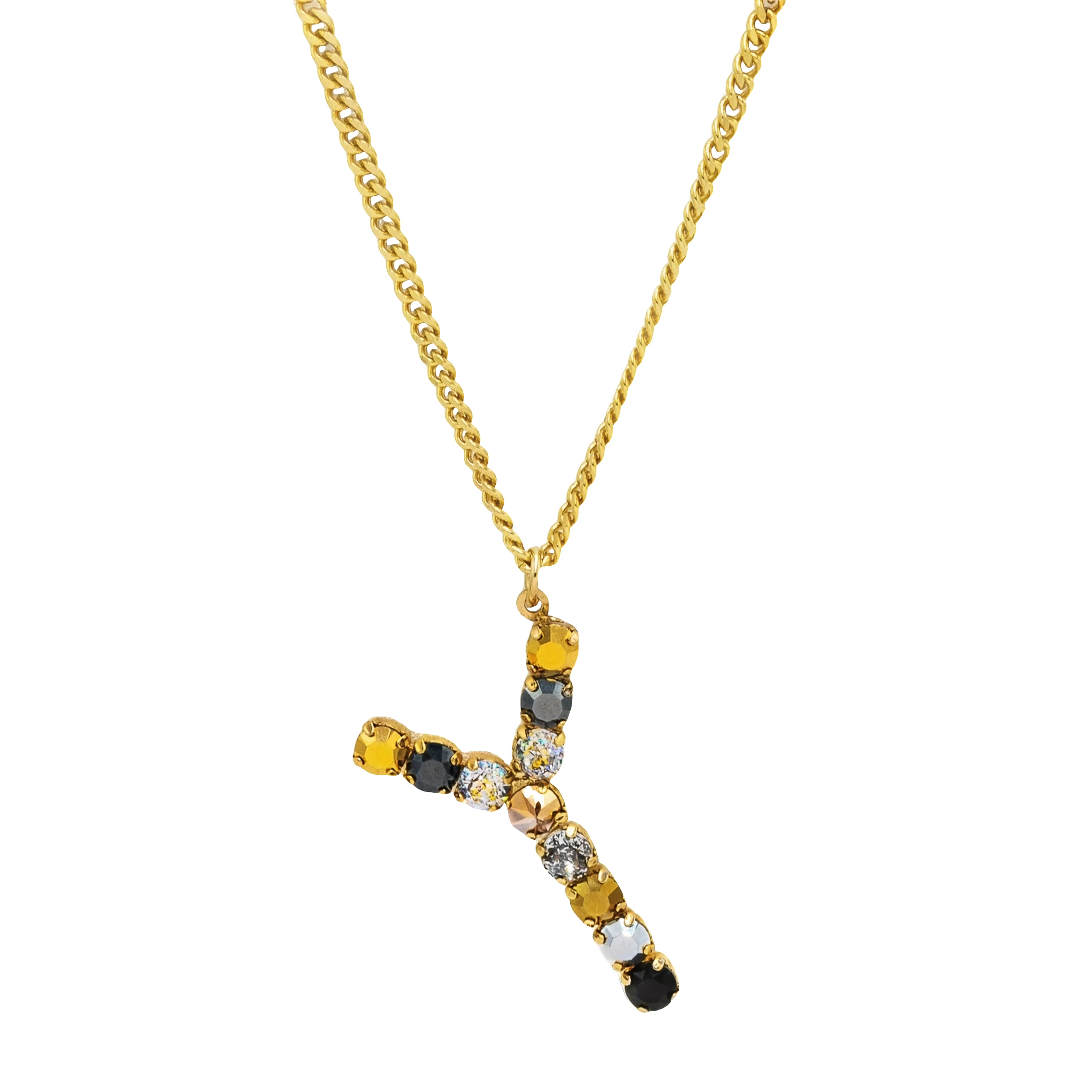 Monogram Necklace in Colors in Metallics - Image 33