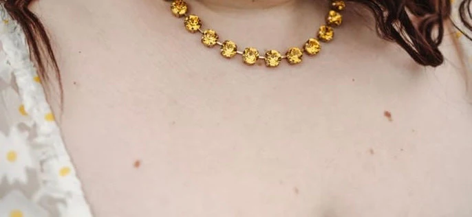 Oakland Necklace in Gold IN ALL THE COLORS - Image 25