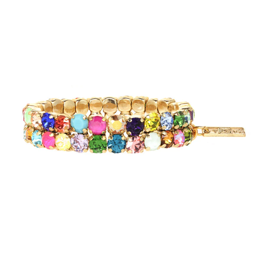 Olivia 2 Strand Mini Stretch Bracelet - Image 3