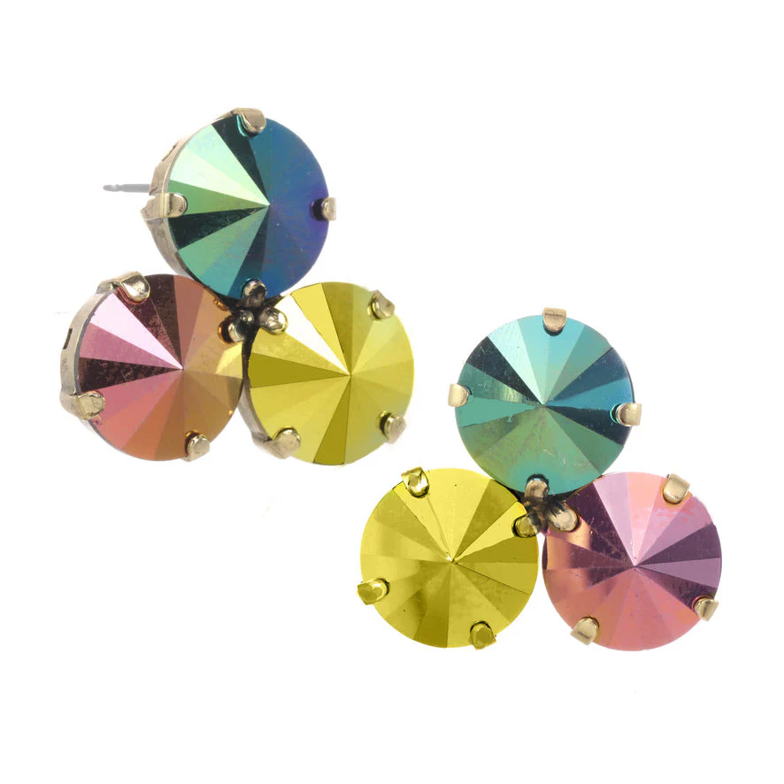 Reya Earrings in Antique Gold - Image 3