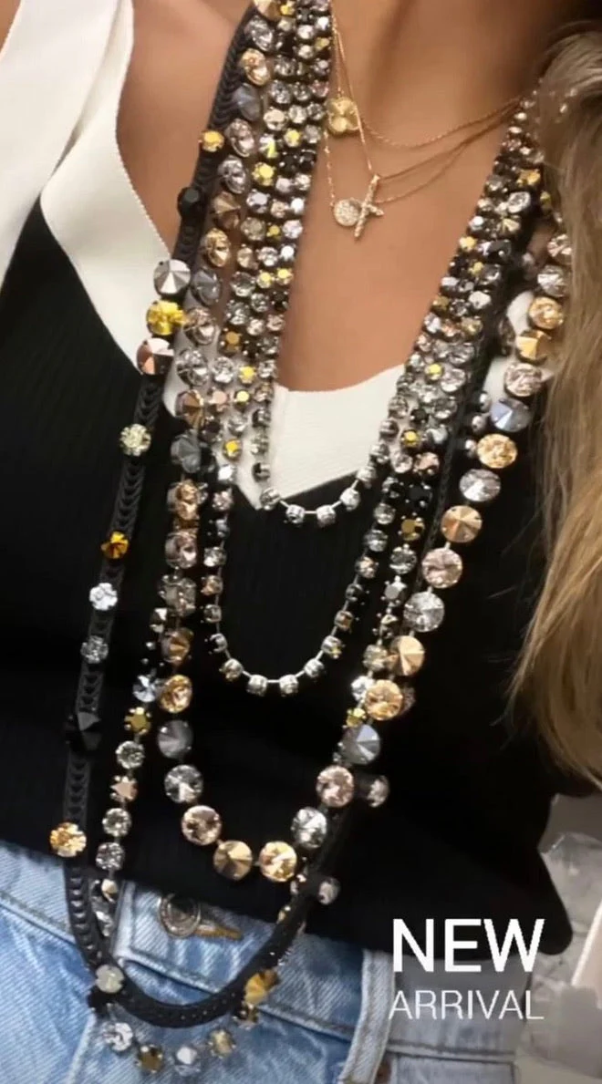Triple Metallic Pow Necklace - Image 5